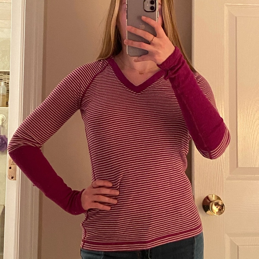 Striped Top with Hood